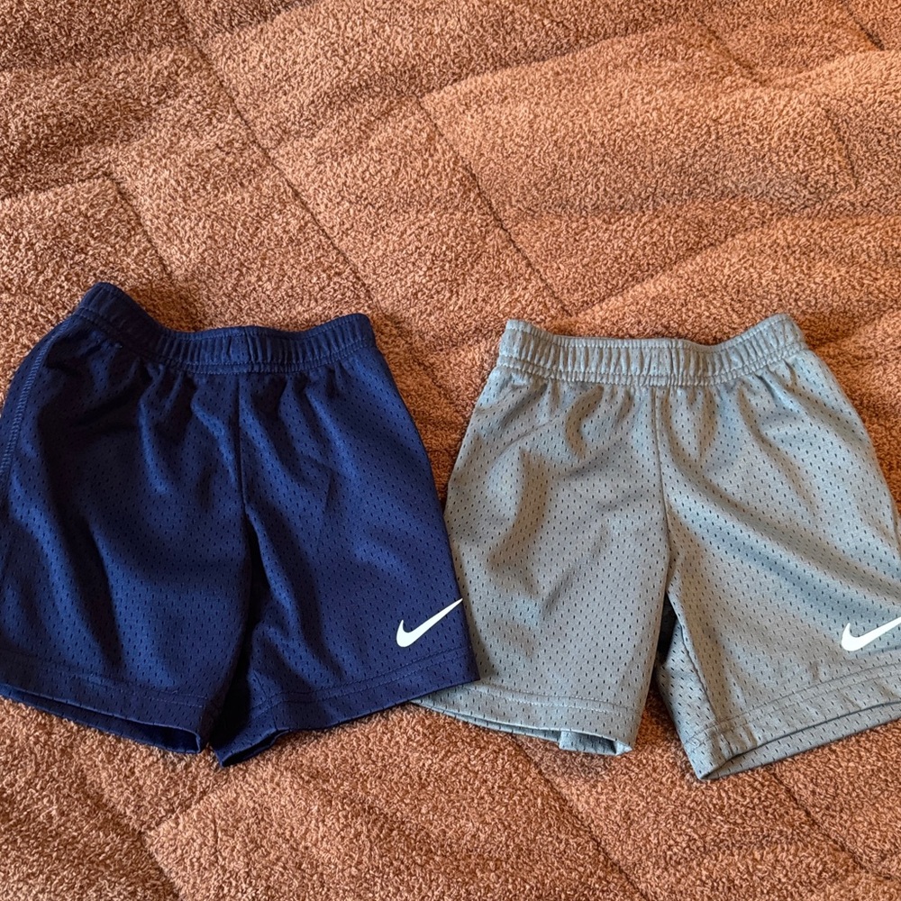Nike Kids Mesh Shorts - Blue and Gray